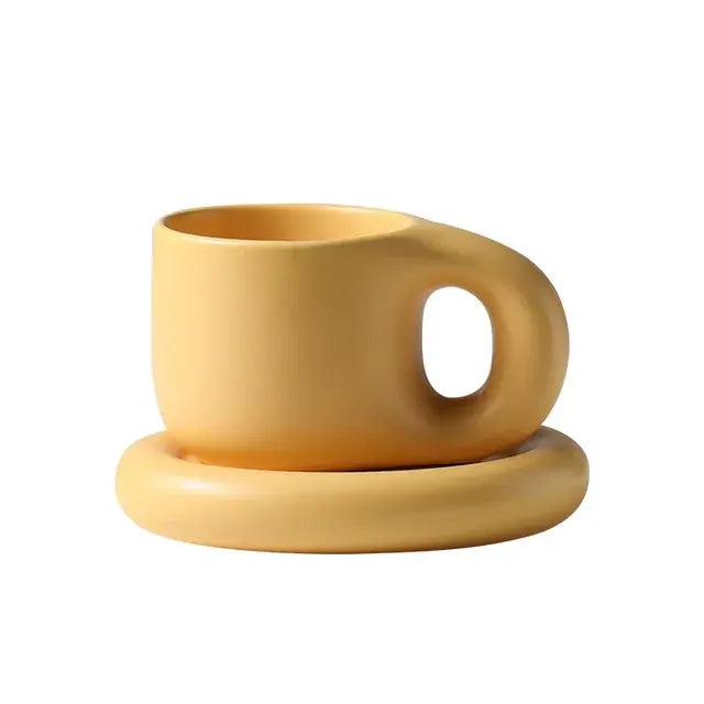 Ink Splash Fat Handle Mug