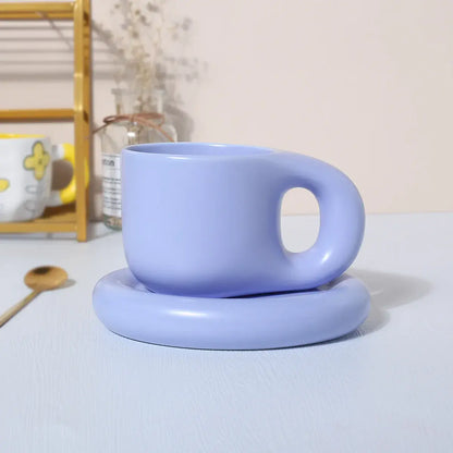 Ink Splash Fat Handle Mug