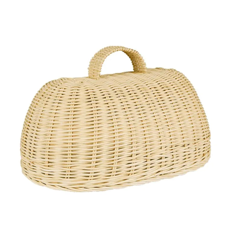 Handwoven Rattan Bread Basket