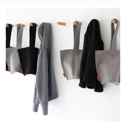 Wall Mounted Clothes Wood Hanger