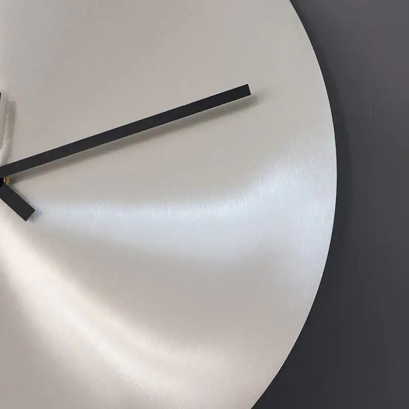 Polished Metal Wall Clock