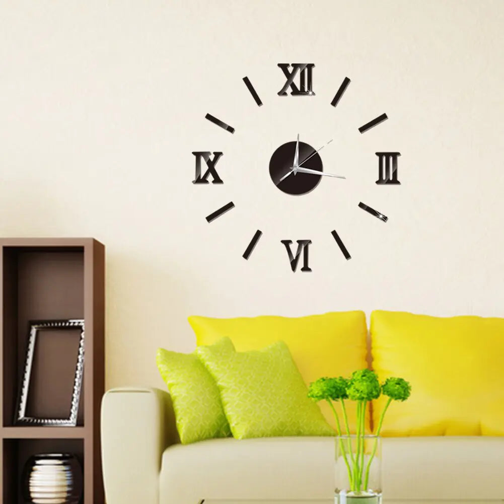 Acrylic Roman Numeral Wall Clock