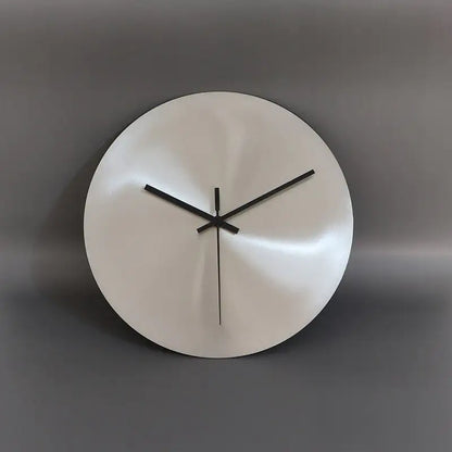 Polished Metal Wall Clock